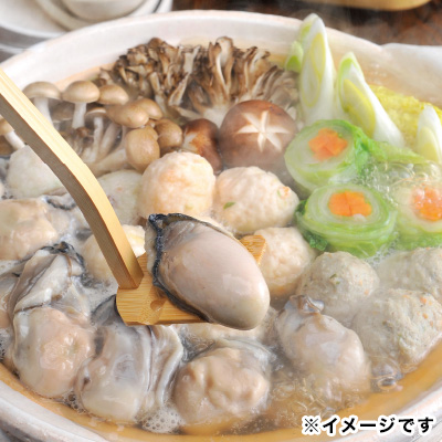 広島牡蠣と海鮮つみれ鍋(5〜6人前）