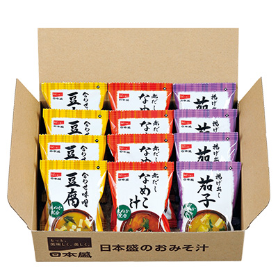 日本盛 米ぬか入り味噌汁 12食入