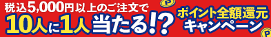 10人に1人当たる！？ポイント全額還元キャンペーン